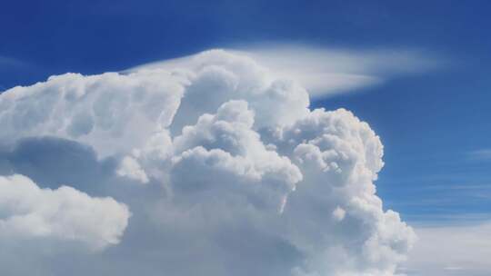 飞机视角高空中奇特的云彩