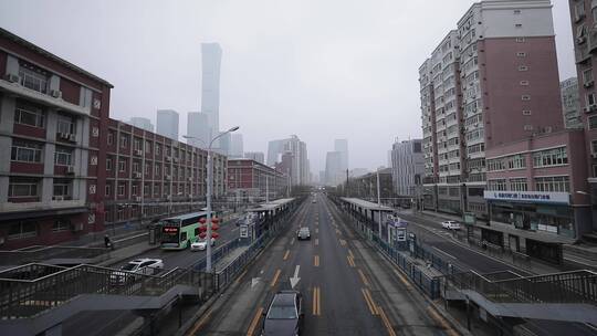 北京朝阳路4k空镜