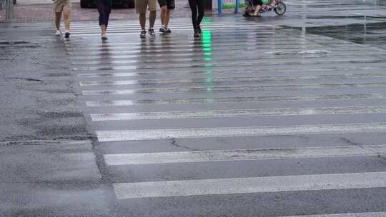 雨天 下雨 城市风光 写意 台风 雨中景色