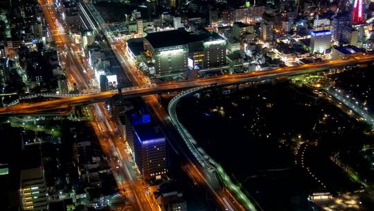 高速公路夜间道口