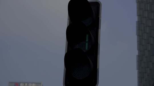 2023广州珠江新城交通红绿灯合集视频素材模板下载