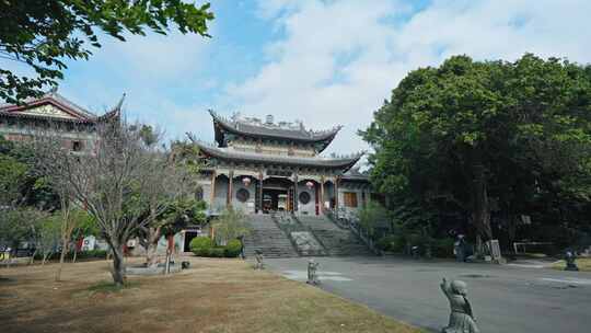 东山寺大鹏东山寺东山古寺深圳大鹏视频素材模板下载