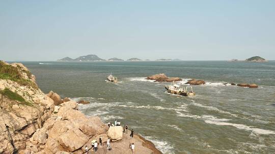 浙江台州温岭石塘镇海滨景色