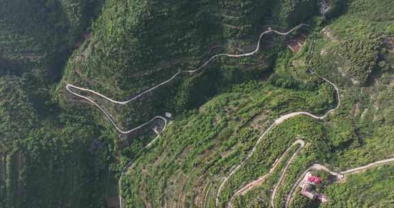 山区道路航拍