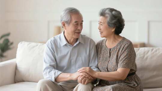 恩爱老年夫妻温馨日常 相濡以沫的银发爱情