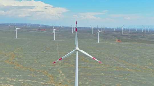 我国最大的风能基地新疆达坂城HDR航拍