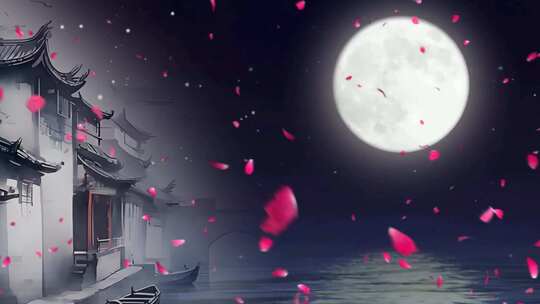古筝名曲《春江花月夜》配乐模板带成品