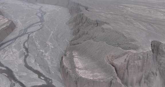 甘肃洪水河峡谷航拍