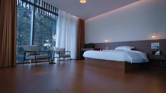 现代风格酒店卧室室内场景