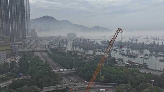 香港西九龙公路视频素材模板下载