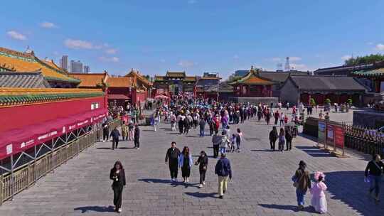 沈阳空镜 沈阳故宫博物院