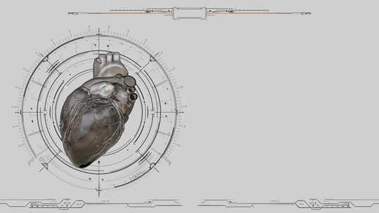 数据化全息风格的医疗卫生人体器官视频素材