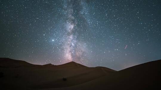 沙漠星空银河延时