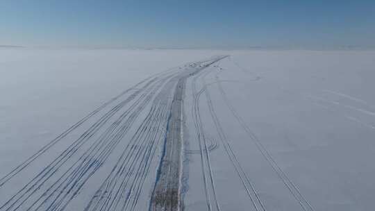 呼伦贝尔草原大冰雪