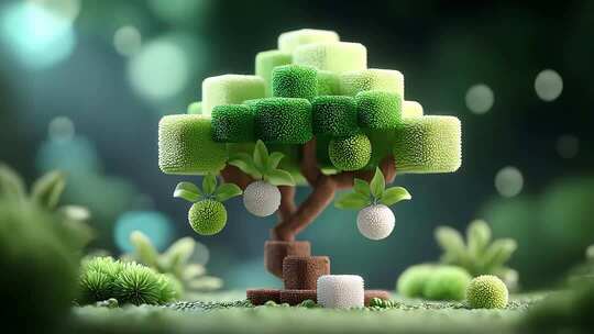 光影婆娑树影憧憧自然意境唯美呈现