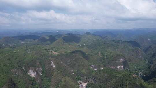 祖国大好河山连绵起伏山川河流航拍