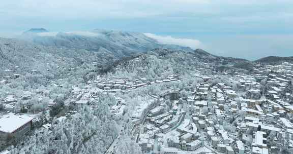 江西九江庐山风景区冬季雪景风光