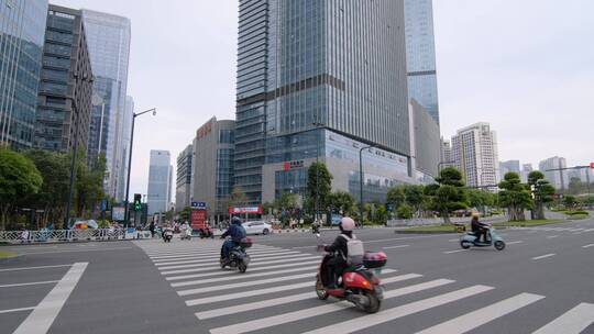 广西南宁五象新区城市街道街景