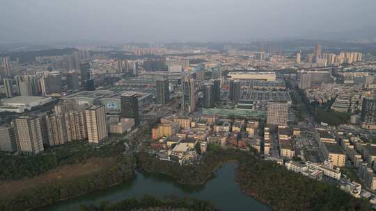 深圳龙岗平湖街道景色航拍