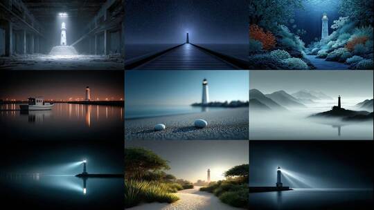 指引方向的光芒灯塔守护希望的象征高清在线视频素材下载