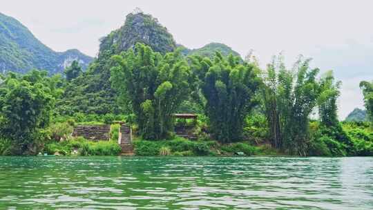 青山绿水江河流域美丽风景