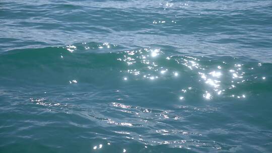 星星海波光粼粼蔚蓝海浪荡漾视频素材模板下载