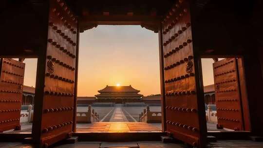 故宫大门开启望壮丽宫殿