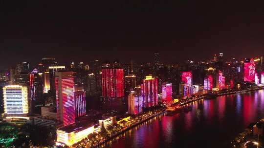 中国广东省广州市越秀区海珠广场夜景