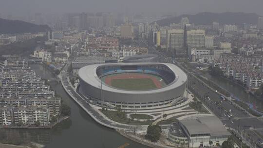 杭州市萧山区体育中心视频素材模板下载