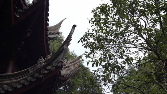 杭州飞来峰韬光寺建筑风景