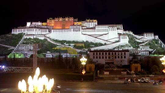 拉萨布达拉宫航拍