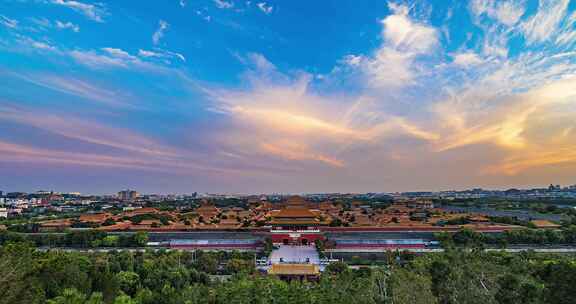北京 故宫 紫禁城 全景