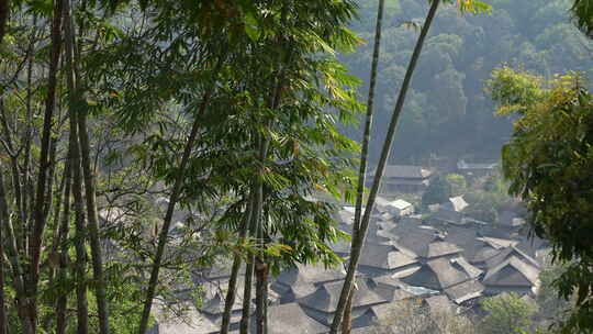 古寨古镇古建筑小镇糯干古镇翁基古镇景迈山