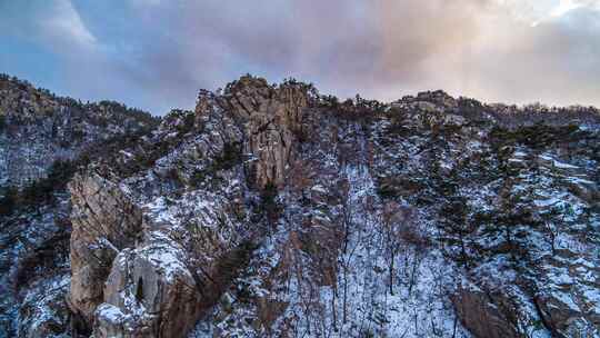 崂山雪景