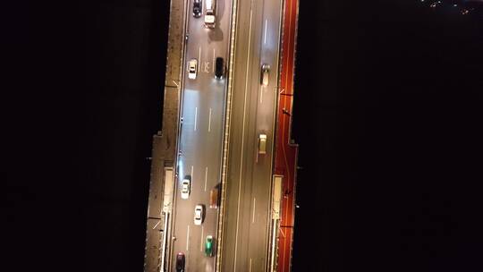 俯拍广州猎德大桥视频素材模板下载