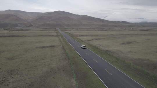 【4K】恰西草原十里画廊旷野公路自驾航拍
