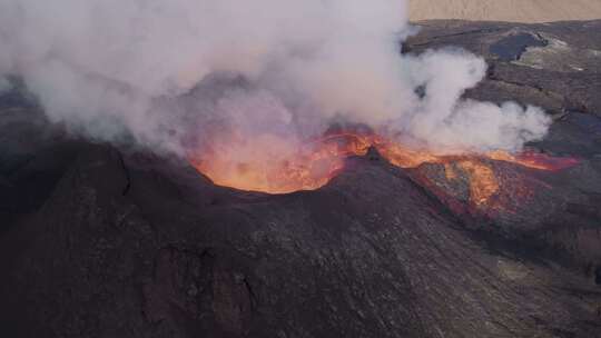 火山，喷发，熔岩，沸腾