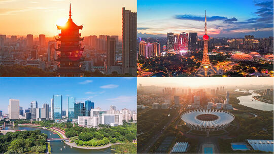 4k佛山航拍佛山地标佛山宣传片