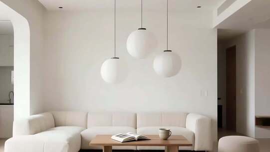 现代简约风格客厅室内场景