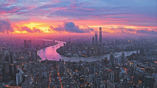 【合集】19段大气上海金融城航拍