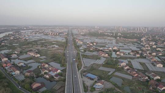 航拍衡阳船山东路耒水湾大桥