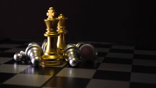 国际象棋棋盘视频素材模板下载