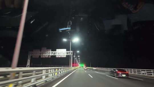国庆沈海高速行车第一视角、夜晚高速公路