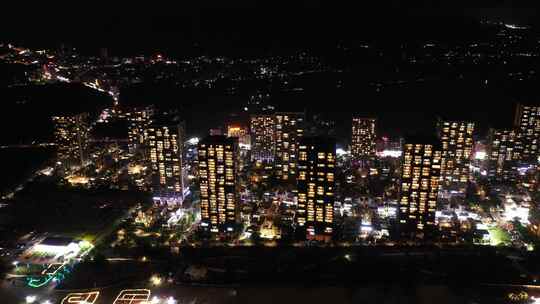 万科双月湾夜景