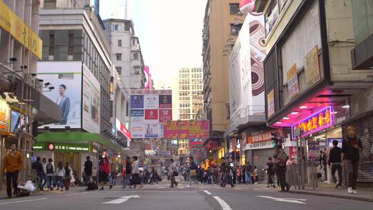 香港街的广告牌