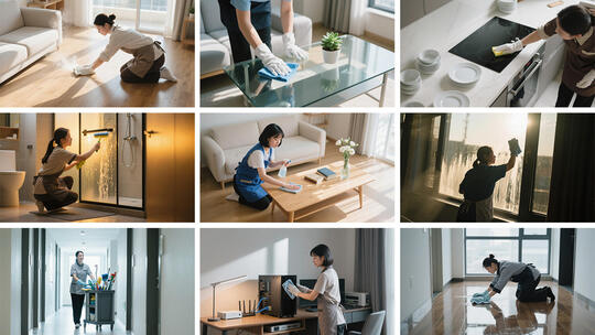 家政保洁 家庭清洁日 室内清洁与卫生
