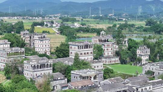 中国广东省江门市开平市塘口镇自力村碉楼群