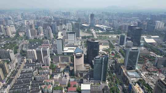 浙江杭州城市风光航拍