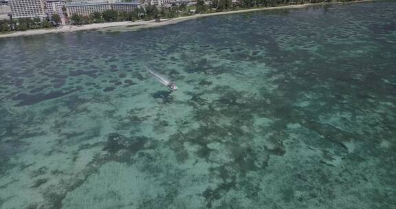 4K美国塞班海岛悬崖大海风光航拍