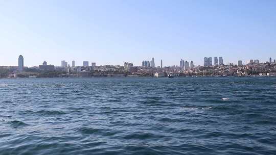 伊斯坦布尔博斯普鲁斯海峡视频素材模板下载